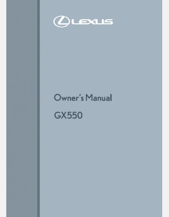 lexus gx550  2024 owners manual
